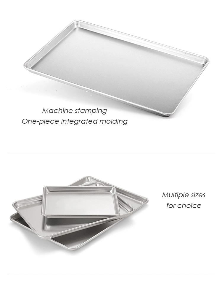 Factory Baking Tray Stainless Steel Rectangular Baking Pan Serving Tray BBQ Grill Roasting Pan